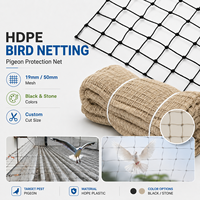 Filet anti-oiseaux en HDPE, protection contre les pigeons, maille durable pour le contrôle des oiseaux, pour toit, jardin, balcon