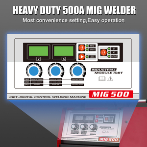 เครื่องเชื่อมอุตสาหกรรม 380V รุ่น Heavy Duty MIG500 พร้อมระบบป้อนลวดเชื่อม CO2 สำหรับงานมืออาชีพ - Product Image 3