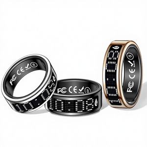 Anneau intelligent à la mode, <span class=keywords><strong>appareil</strong></span> portable, anneau <span class=keywords><strong>de</strong></span> doigt intelligent avec étui <span class=keywords><strong>de</strong></span> charge, moniteur <span class=keywords><strong>de</strong></span> fréquence cardiaque pour un usage quotidien - Product Image 1