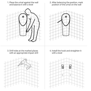 Bán buôn tùy chỉnh màu men trang trí gốm bồn tiểu tự động cảm biến Đỏ bừng treo tường BồN TiểU bát cho khách sạn - Product Image 6