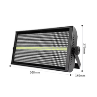 Luz estroboscópica LED RGBW de 1000W, 8 + 8 segmentos, DMX512, efecto de escenario para carreras de caballos, boda, DJ, discoteca, fiesta, Bar con fondo lavado