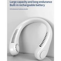 Ventilateur de cou à batterie grande capacité, mini ventilateur rechargeable par USB, mains libres, pour longues activités de plein air, fournisseur de commandes en gros