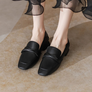 Gon22 Mocassini da Donna Stile Britannico, Scarpe Comode Slip-On con Tacco Spesso per la Stagione Invernale - Product Image 5