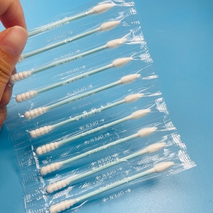 Cotons-tiges Q-Tips rose vert emballés individuellement pour l'application du rouge à lèvres Eyeliner Ombre à paupières Petit écouvillon - Product Image 1