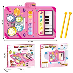 Tapis de clavier de piano éducatif 2-en-1 à piles en plastique, instrument de musique et de danse, jouet-cadeau pour enfants et bébés - Vente en gros - Product Image 3