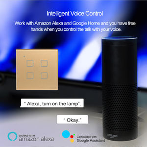 Умный переключатель, Wi-Fi, сенсорный настенный светильник, стандарт ЕС 1, 2, 3, 4, 86 х86 мм, 220 В, закаленное стекло, Alexa, дистанционные выключатели для умного дома - Product Image 3