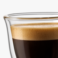 Gobelet en verre borosilicate transparent à double paroi, isolé, adapté aux boissons chaudes et froides, usage quotidien
