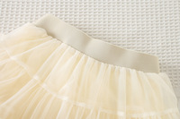 Nouvel ensemble tricoté 2 pièces pour filles, couleur unie avec nœud, collection automne-hiver 2026 : haut tricoté et jupe en tulle moelleux assortie