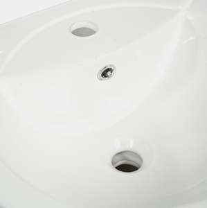 Mini lavabo sur pied en céramique 830x430x500 Lavabo de salle de bain durable en céramique compact Articles sanitaires en céramique Lavabo pour se laver les mains - Product Image 2