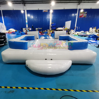 Île flottante gonflable en PVC/vinyle Drop Stitch, canapé de piscine, bar flottant, capacité 500 kg, plus de 10 passagers, garantie 3 ans