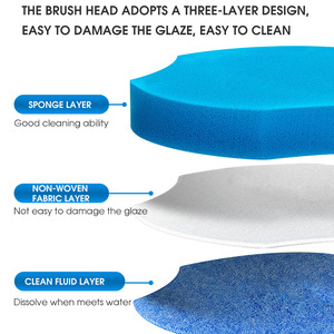 Masthome Bagno Spazzola Per La Pulizia Igienica Con Il Supporto di <span class=keywords><strong>Ricambio</strong></span> In Plastica Usa E Getta