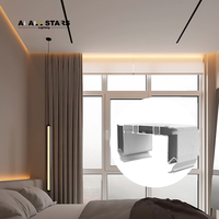 Profilé en aluminium pour rideau, plafond tendu, contour mural en tissu, rail de rideau, bande lumineuse pour plafond tendu, profilé en aluminium pour rideau