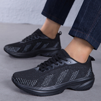 Chaussures de sport décontractées ajustées, larges, légères et respirantes pour garçons, à lacets, en tissu extensible, pour l'automne et l'été
