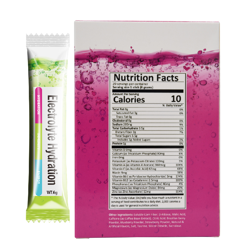 Питьевая добавка Lifeworth смешанного вкуса ягод, усиление иммунита, усиление увлажнения, Электролитный порошок для спорта, для мужчин, предтренировочный напиток