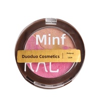 Palette de fards à paupières trois couleurs OEM transfrontalière à marque privée, tons terreux, longue tenue, anti-bavures, finition nacrée et métallique