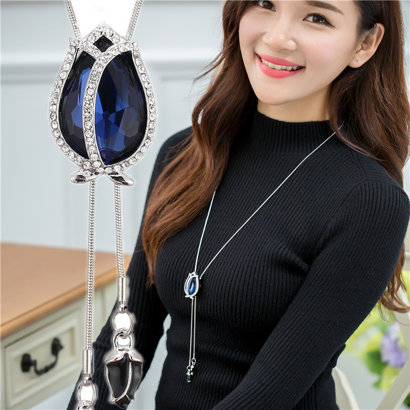 Blue in silver