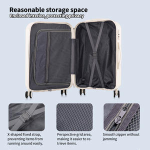 Maletas de viaje tipo trolley para niños, tamaño cabina, con ruedas extraíbles con absorción de impactos 360°, juego de equipaje. - Product Image 2