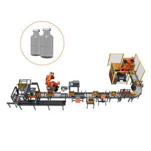 Automatic 6 Axis Packaging System Line For Bottle
