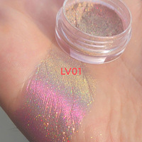 Faible quantité minimale de commande 13 Couleurs Pigments Libres Poudre Laser Multi Duochrome Marque Privée Fard À Paupières