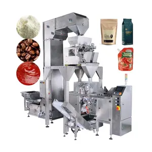 Máquina automática de enchimento e embalagem de sacos pré-fabricados de queijo a vácuo para alimentos com funcionalidade versátil e econômica