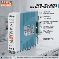 Alimentation industrielle sur rail anti-interférence MDR-20-12 SZMW 12V, unité micro-stabilisée 20W avec circuit de protection complet, CE & RoHS