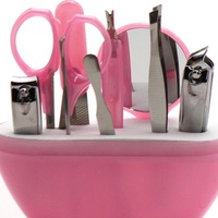 Coffret de manucure souvenir de mariage, ciseaux à ongles Apple et accessoires de beauté, cadeaux de fête, 9 pièces/coffret