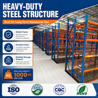 Étagères de stockage personnalisables Eyda, résistantes à la corrosion, avec revêtement en poudre, pour usine de vêtements, grenier, mezzanine, plateforme en acier en forme de I
