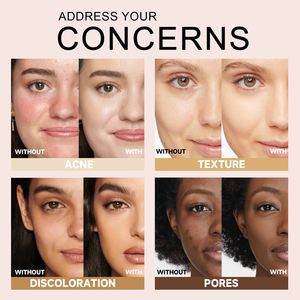 卸売50色クリームフェイスファンデーションメイクアップカスタムロゴ防水とマットフルカバレッジプライベートラベルリキッドファンデーション - Product Image 4