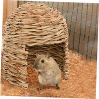 Cabane pour lapins, abri pour petits animaux, maisonnette pour lapins, château pour lapins, abri pour petits animaux, cachette pour cochon d'Inde en herbe
