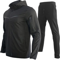 Vente en gros de survêtements Logo personnalisé Ensemble pantalon de survêtement et sweat à capuche grande taille Ensemble de survêtements de jogging de haute qualité pour hommes
