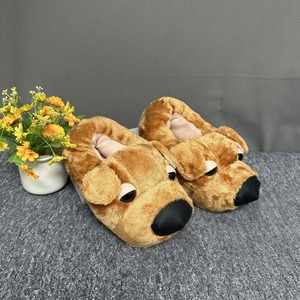 Nuevas y Adorables Zapatillas de Algodón con Diseño de Perro de Peluche de Cabeza Grande, Modelo <span class=keywords><strong>Roxy</strong></span>, Cálidas para Invierno, para Parejas, Regalo de Cumpleaños - Product Image 4