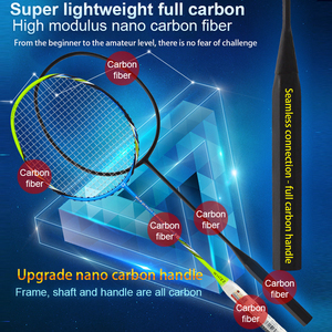 Y5Y6 whizz offensiva tipo di lettore completa in fibra di carbonio oem <span class=keywords><strong>racchetta</strong></span> <span class=keywords><strong>da</strong></span> <span class=keywords><strong>badminton</strong></span> - Product Image 3