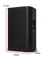 Ensemble complet de haut-parleurs de scène, simple, 15 pouces, système audio professionnel, haut-parleur passif pour fête, système de sonorisation extérieur