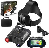 Gafas de Visión Nocturna NV8160 con Zoom Digital 8X, Binoculares Ópticos Infrarrojos 4K HD, Diseño para Montar en Casco con Batería de 3000mAh
