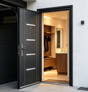 Porte de sécurité coulissante Qifan Steel – Durable, conviviale, design moderne pour entrées résidentielles - Product Image 1