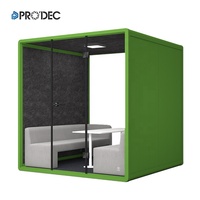 Cabine de réunion acoustique privée avec ensemble de canapé mobilier de bureau sièges de salle de réunion grande cabine espace de stockage de bureau