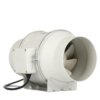 الجملة 4 "/5"/6 "/8"/10 "/12" HVAC التهوية العادم البلاستيك الصغيرة الصامت الكهربائية 220v مضمنة مراوح ذات تدفق محوري