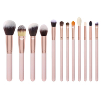 DailyQueen 10 pièces ensemble de pinceaux de maquillage Champagne or poignées marque privée Pincel De Maquiagem pour correcteur échantillon gratuit maquillage