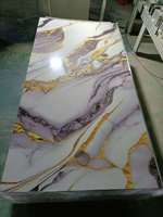 Nouvelle arrivée dernière conception haute brillant doré conception PVC uv marbre feuille intérieur étanche PVC mur conseil