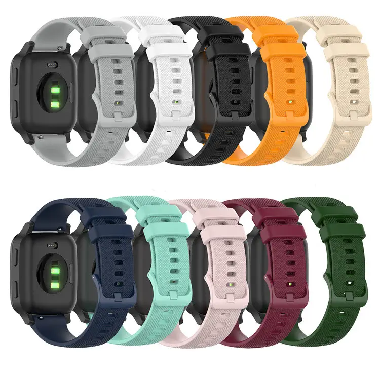 18 20 22MM Sport Silicone Watch Band For Garmin Venu 2 SQ Vivoactive 4 4S 3S Forerunner245/245M Wrist Strap Bracelet