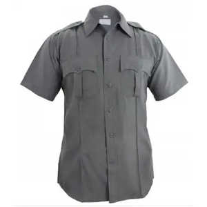 Royal Security <b>Uniform</b> Shirt Men Short Sleeve Polyester Blue <b>Airline</b> Work Wear Custom Made - Product Image 1