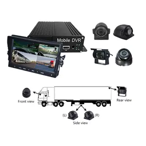 Dvr 1080p נייד לרכב Gps 4g 3g Hdd Wifi Hd רכב עם מצלמה וידאו Cctv 4ch מקליט אוטובוס Sd Ahd מיני כרטיס Nvr עבור מערכת Mdvr