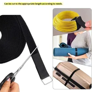 Système de fixation auto-adhésif professionnel à crochets et boucles en nylon réglable pour vêtements, sacs et accessoires de chaussures - Product Image 3