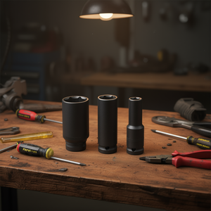 Juego de llaves de impacto largas Fervi, juego de herramientas métricas de 3 piezas con vástago profundo - Product Image 3