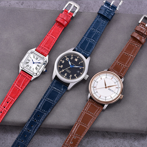 JUELONG reemplazo marrón piel de cocodrilo diseño correa de cuero correa de reloj de cuero Vintage correa de reloj - Product Image 2