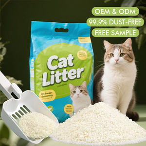 Bloqueo de olores de alto rendimiento, aglomeración rápida, respetuoso con el medio ambiente y basado en plantas para frescura y comodidad, arena para gatos de Tapioca - Product Image 1