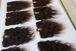 Extensiones de pelo humano indio, pelo liso de visón crudo, Frontal de encaje con mechones - Product Image 5