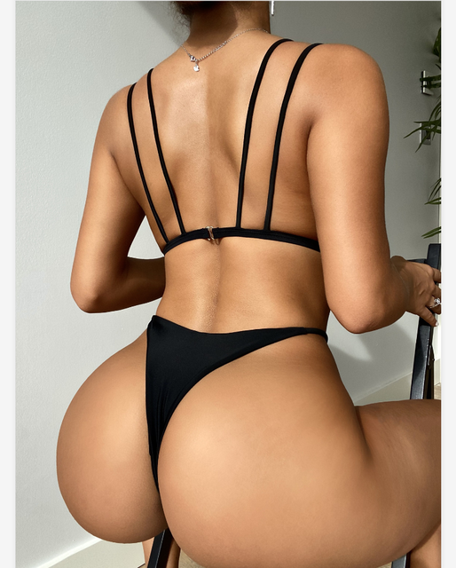 Sexy Micro High Cut Bikini 2022 Woman Thong Swimsuit Bikinis Set Brazilian Swimwear