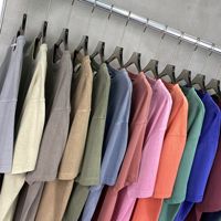 Camisetas de Cuello Redondo para Hombre, Estilo Hip Hop, Tejido Grueso de 250g, Lavado Ácido, Impresión Digital, Personalizables, Talla Grande, Vintage, Antiencogimiento