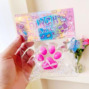 ของเล่นบีบ TPR Kawaii Squishy รูปอาหาร ของเล่นบีบนุ่มนิ่ม Taba Squishy สำหรับเด็ก ของเล่นบีบเยลลี่รูปอุ้งเท้าแมว - Product Image 5